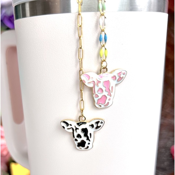 Cow Stanley Cup Accessories Stanley Cup Charm Cow Stanley Cup Cow Tumbler - Picture 7 of 8